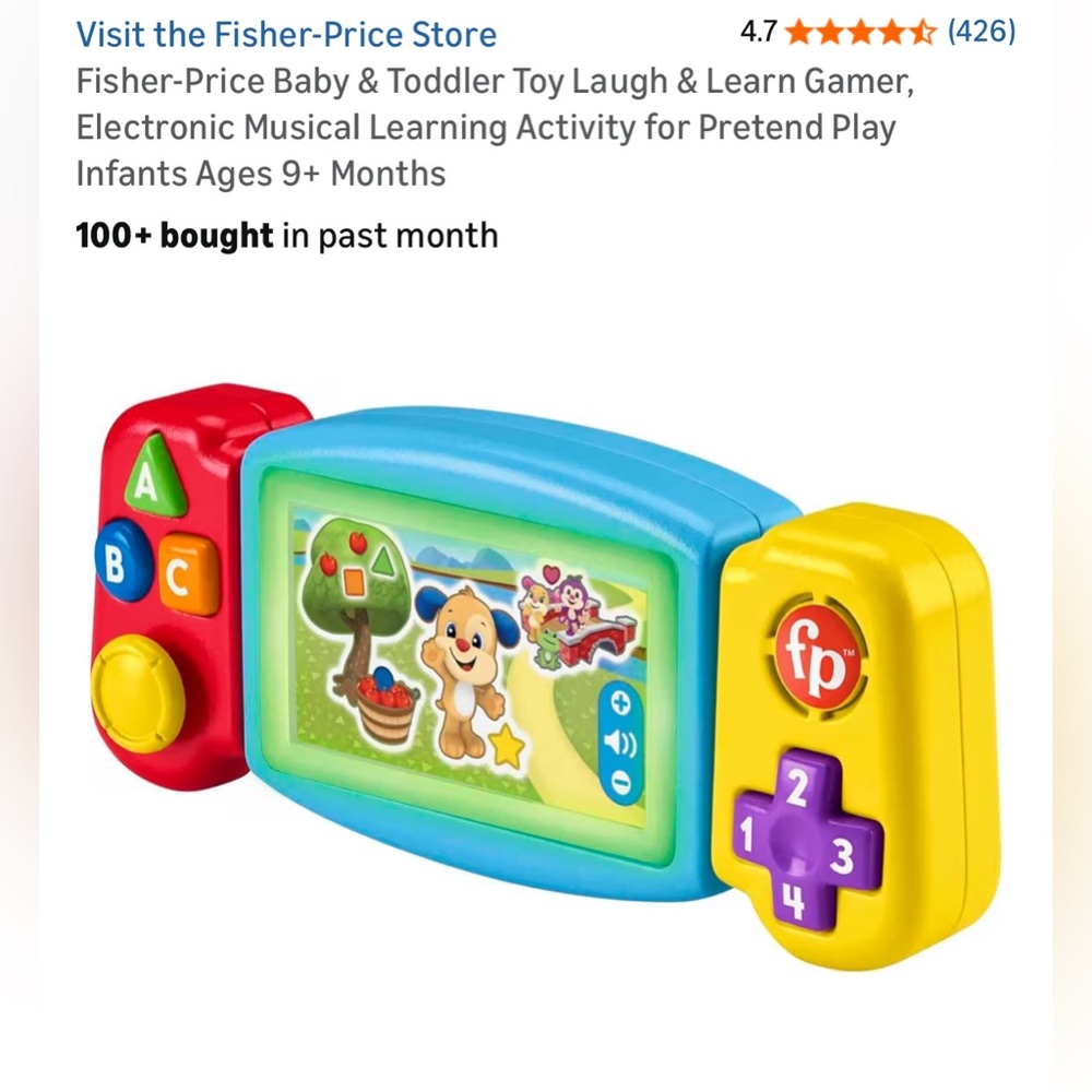 Fisher-Price Laugh & Learn Gamer - Red, Blue, Yellow - Picture 3 of 7